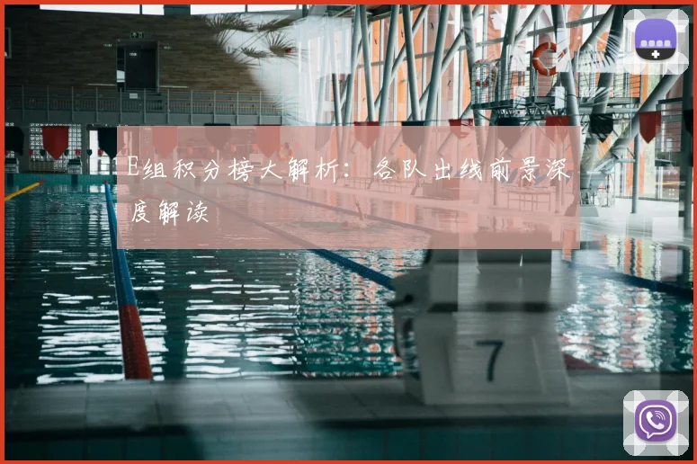 E组积分榜大解析：各队出线前景深度解读